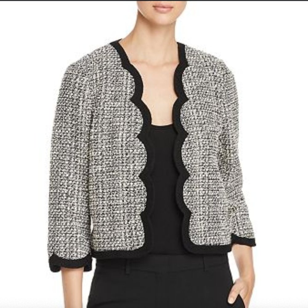 Kate Spade Scalloped Tweed Crop Jacket